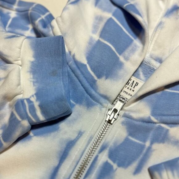 New! GAP teen tie-dye print zip-up hoodie - Picture 3 of 7